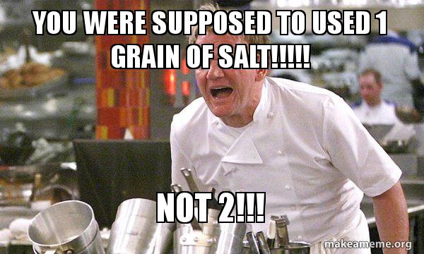 take it with a grain of salt